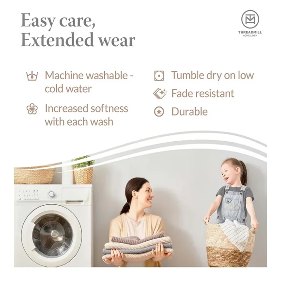 Threadmill Luxury Cotton Blankets for King Size Bed All-Season Cozy 100% Cotton - Picture 5 of 11